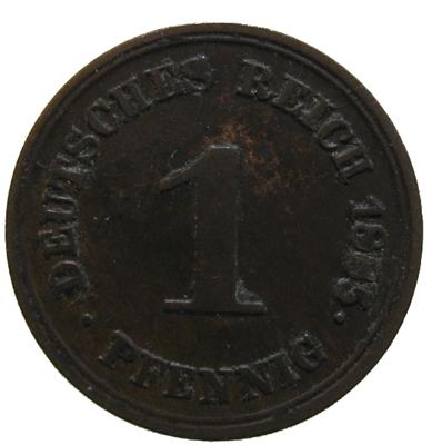 Deutschland, 1 Pfennig 1885 E - Monete, medaglie e cartamoneta