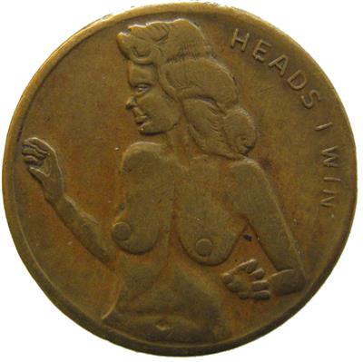 erotischer Jeton - Coins, medals and paper money