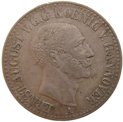 Hannover, Ernst August 1837-1851 - Mince, medaile a papírové peníze