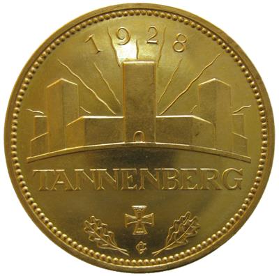 Paul von Hindenburg/Tannenbergdenkmal GOLD - Monete, medaglie e cartamoneta