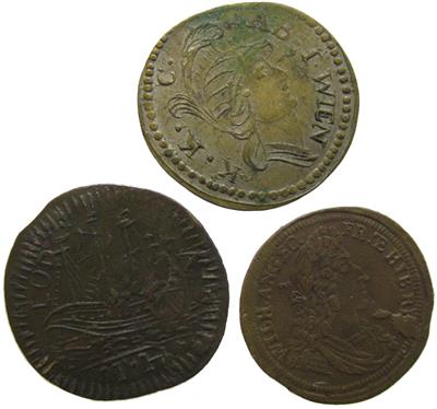 Rechenpfennige und Jetons - Coins, medals and paper money