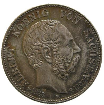 Sachsen, Albert 1873-1902 - Coins, medals and paper money