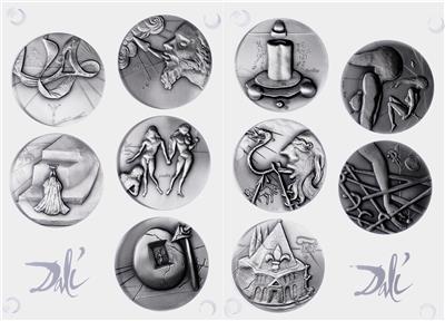 Salvador Dali, Die 10 Gebote - Münzen, Medaillen und Papiergeld