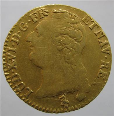 Louis XVI. 1774-1792 GOLD - Münzen, Medaillen und Papiergeld