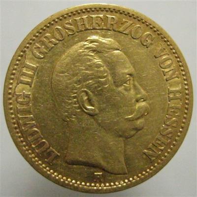 Hessen, Wilhelm III. 1848-1877, GOLD - Münzen