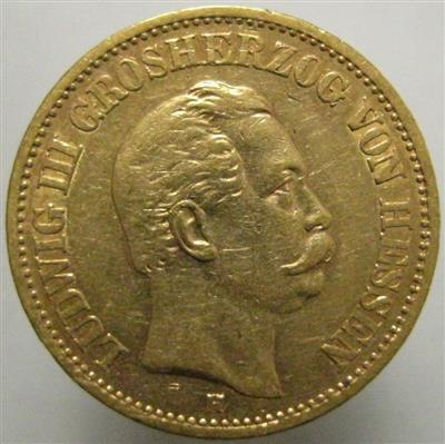 Hessen, Ludwig III. 1848-1877GOLD - Münzen