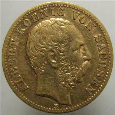 Sachsen, Albert 1873-1902 GOLD - Münzen