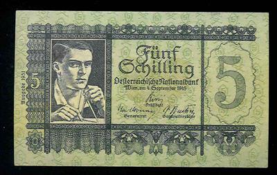 5 Schilling 1945, 2. Aufl. 1951 - Coins