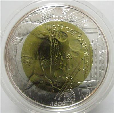 Bimetall Niobmünze Astronomie - Münzen