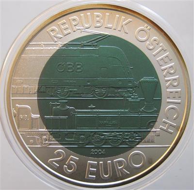 Bimetall Niobmünze 150 Jahre Semmeringbahn - Münzen