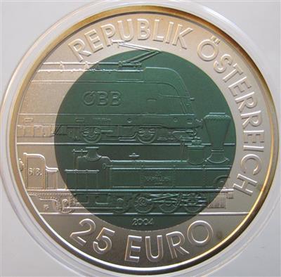 Bimetall Niobmünze 150 Jahre Semmeringbahn - Mince