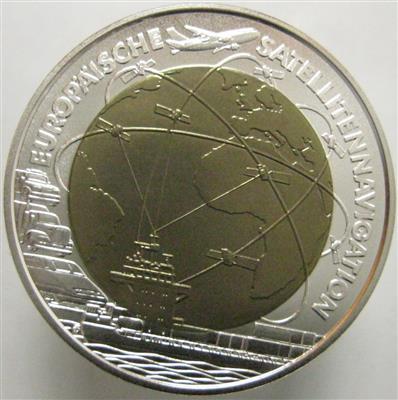 Bimetall Niobmünze Europ. Satellitennavigation - Mince