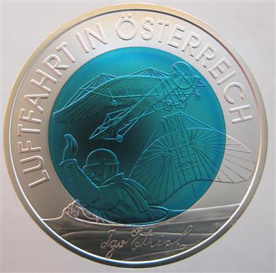 Bimetall Niobmünze Österr. Luftfahrt - Coins