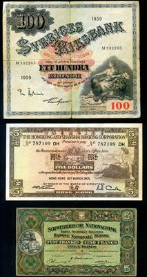 Internationales Papiergeld (7Stk.) - Monete