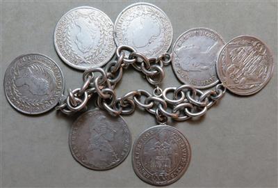 Münzarmkette - Münzen