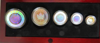 Kanada Maple Leaf Hologramm Set - Münzen und Medaillen