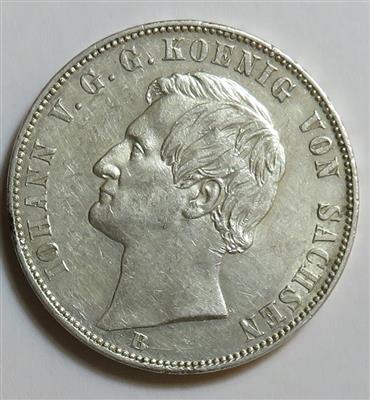 Sachsen, Johann 1854-1873 - Münzen und Medaillen