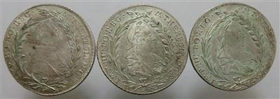 Maria Theresia (3 Stk. AR) - Münzen und Medaillen