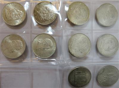 1. Republik, Doppelschillinge(10 Stk. AR) - Münzen und Medaillen