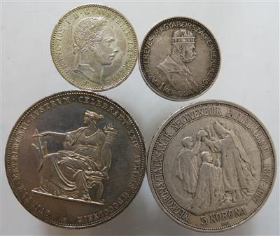 Franz Josef I. (ca. 19 Stk., davon ca. 17 AR) - Münzen und Medaillen