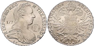Maria Theresia nach 1780 - Münzen und Medaillen