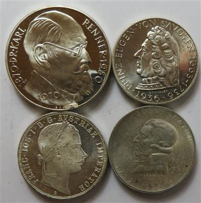 Österreich (ca. 33 Stk., davon ca. 18 AR) - Münzen und Medaillen