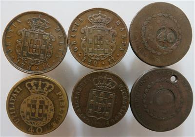 Portugal und Brasilien (6 Stk. AE) - Münzen und Medaillen