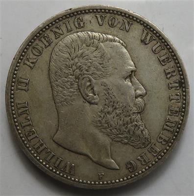Deutsches Kaiserreich (5 Stk. AR 5 Mark) - Münzen und Medaillen