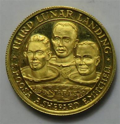 Dritte Mondlandung- Apollo 141971 GOLD - Münzen und Medaillen