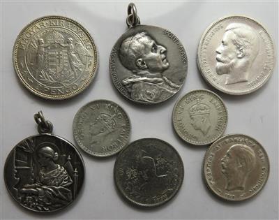International (ca. 55 Stk., davon ca. 41 AR/BIL) - Münzen und Medaillen