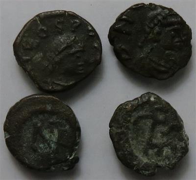 Leo I. 457-474 (4 Stk. AE Minimi) - Münzen und Medaillen