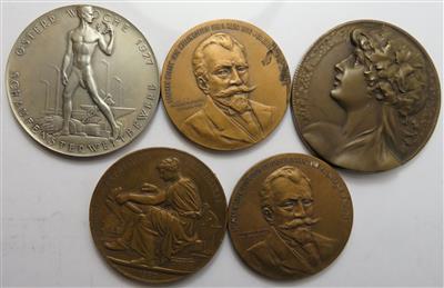 Medaillen (5 Stk. AE) - Münzen und Medaillen