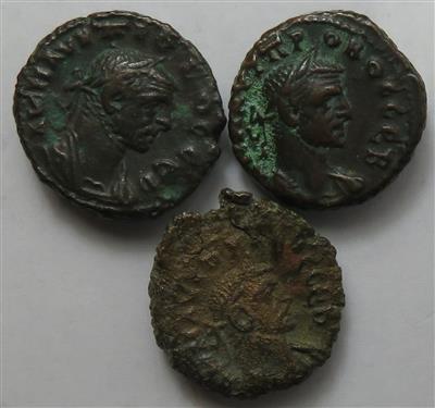 Probus 276-281 (3 Stk. AE Tetradrachmen) - Münzen und Medaillen