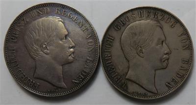 Baden, Friedrich I. 1852-1907 - Coins and medals