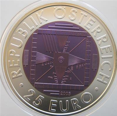 Bimetall Niobmünze 50 J. Fernsehen - Mince a medaile