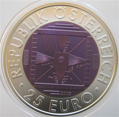 Bimetall Niobmünze 50 J. Fernsehen - Münzen und Medaillen