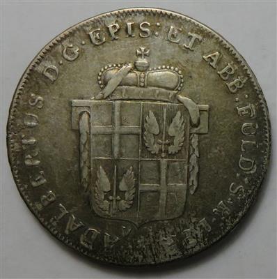 Fulda, Bm. Adalbert III. v. Harstall 1788-1802 - Mince a medaile