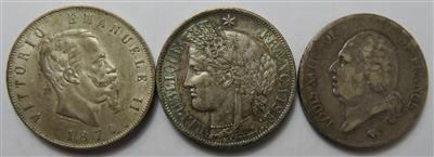 Lateinische Münzunion (3 Stk. AR) - Monete e medaglie