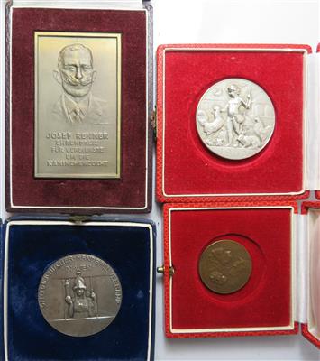 Medaillen und Plaketten (4 Stk. AE - Coins and medals