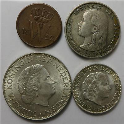 Niederlande (ca. 23 Stk., davon 10 AR) - Monete e medaglie