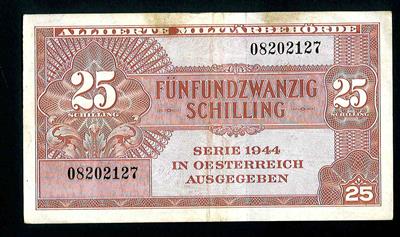 25 Schilling 1944 - Mince a medaile