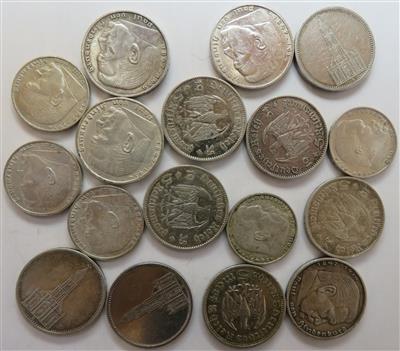 Deutsches Reich (ca. 17 Stk. AR) - Münzen und Medaillen