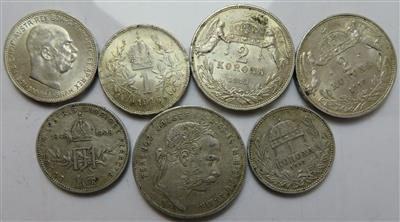 Franz Josef I. (ca. 52 Stk. AR) - Monete e medaglie
