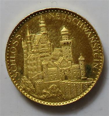 Goldmedaille "Schloss Neuschwanstein" - Mince a medaile