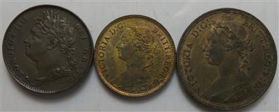 Grossbritannien (3 Stk. AE) - Coins and medals