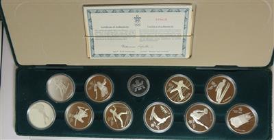 Kanada- Olympische Spiele Calgary 1988 (10 AR) - Coins and medals