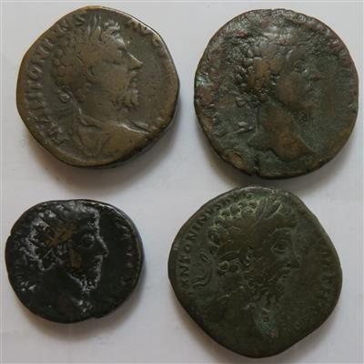 Marcus Aurelius 161-180 (4 Stk. AE) - Münzen und Medaillen