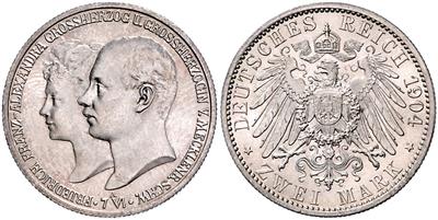 Mecklenburg- Schwerin Friedrich Franz IV. 1897-1918 - Monete e medaglie