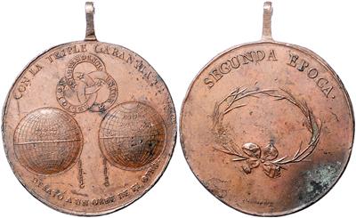 Mexiko, 1. Republik - Mince a medaile