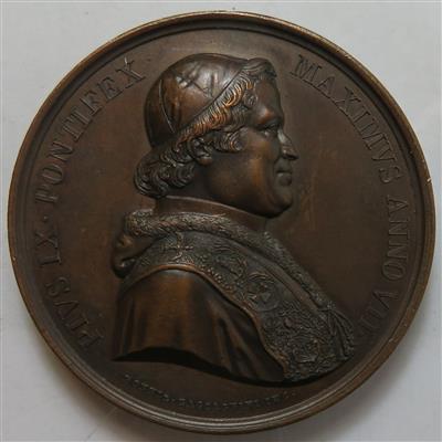 Papst Pius IX. 1846-1870, Via Appia 1852 - Mince a medaile